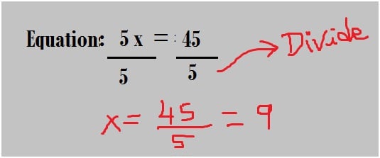 equation using Division